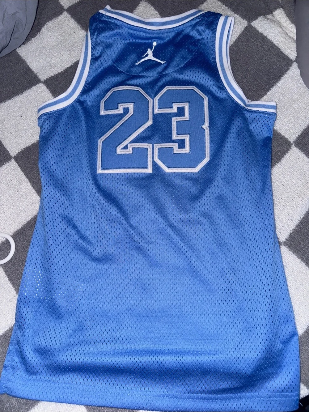Jordan Kids Blue Mesh Basketball Jersey with 23